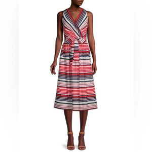 *NWT* Tommy Hilfiger Sleeveless Striped Midi Dress